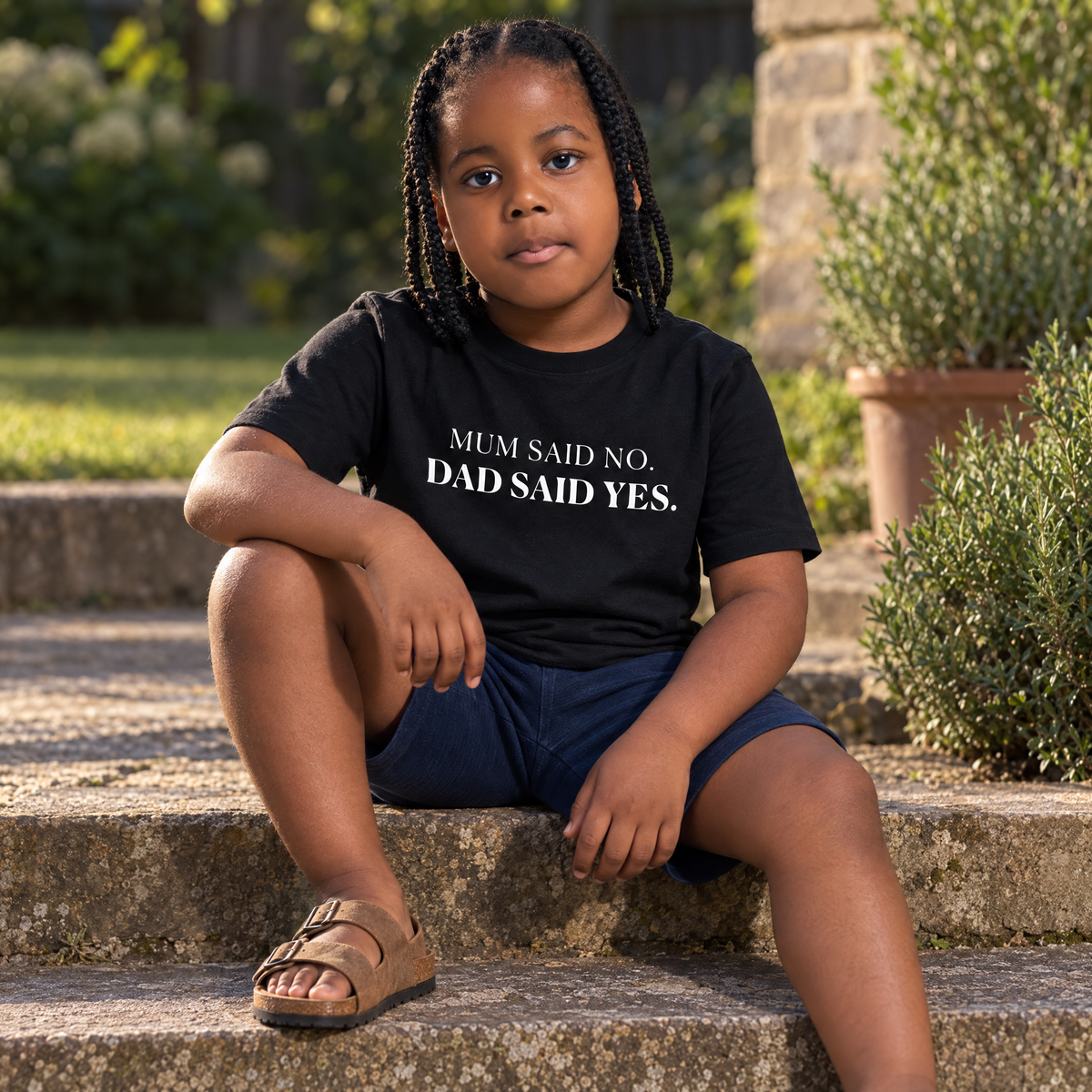 Mum Said No. Dad Said Yes. Kids T-Shirt